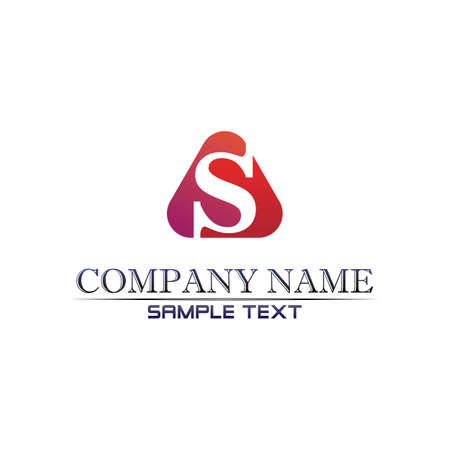 Business corporate letter S logo design vectorのイラスト素材