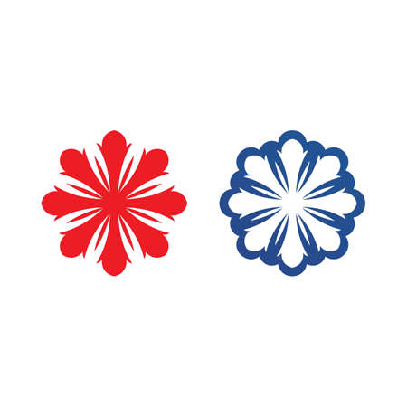 Vector Lotus Flower Sign for Wellness, Spa and Yoga. Vector Illustrationのイラスト素材