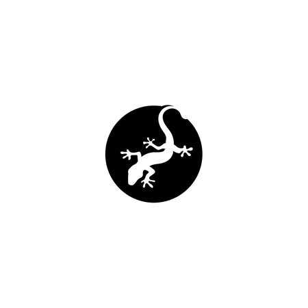 Lizard vector, design, animal, and reptile, geckoのイラスト素材