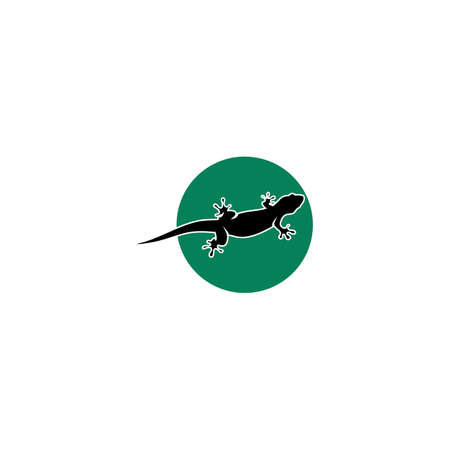 Lizard vector, design, animal, and reptile, geckoのイラスト素材