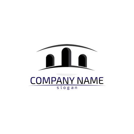 Real estate and home buildings logo icons templateのイラスト素材