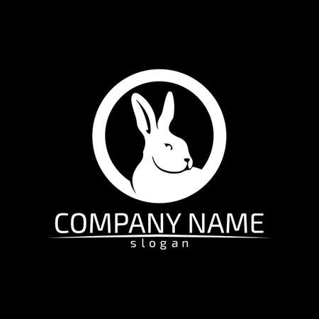 Rabbit vector Logo template and animal icon designのイラスト素材