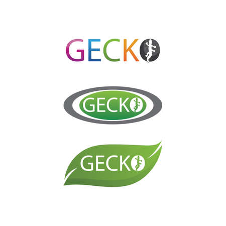 Lizard vector, design, animal, and reptile, geckoのイラスト素材