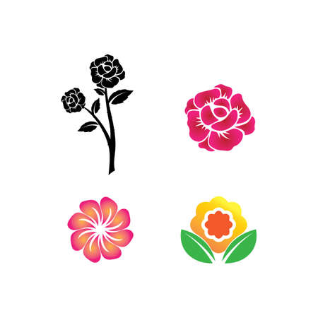 Vector Lotus Flower Sign for Wellness, Spa and Yoga. Vector Illustrationのイラスト素材