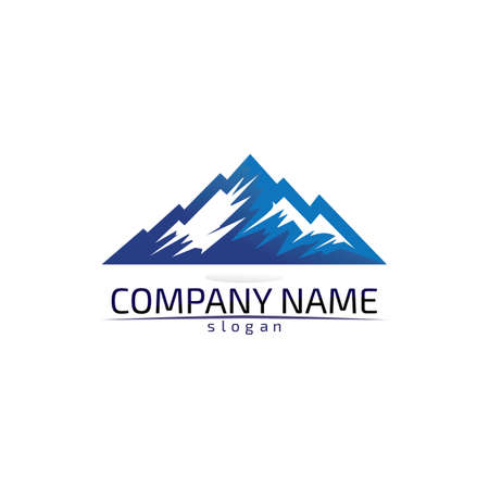 Mountain nature landscape  logo and symbols  icons template design Vectorのイラスト素材