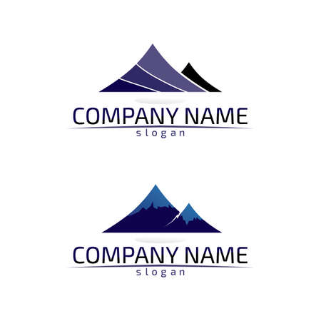 Mountain nature landscape  logo and symbols  icons template design Vectorのイラスト素材