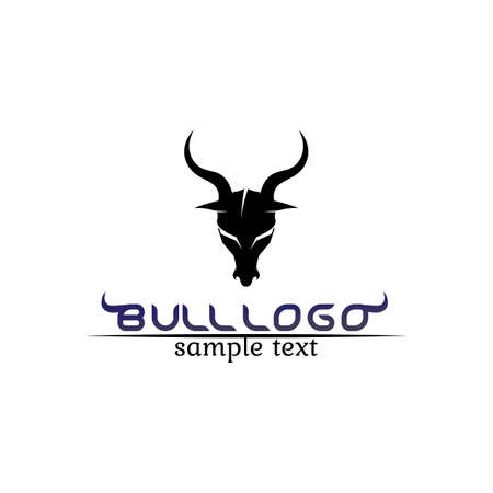 Bull horn logo and symbols template icons appのイラスト素材