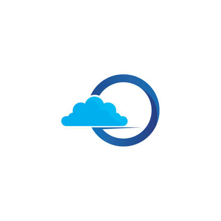 Cloud servers data logo and symbols iconsのイラスト素材