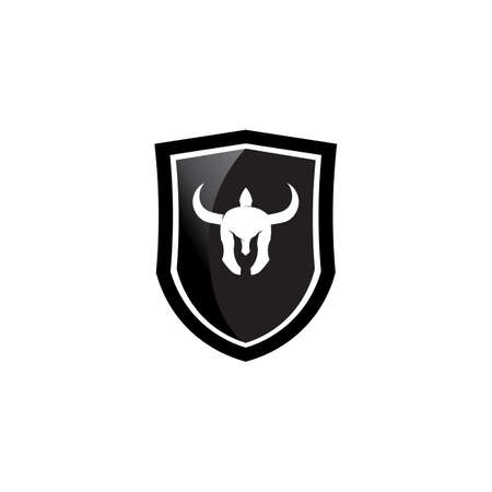 Bull horn logo and symbols template icons appのイラスト素材
