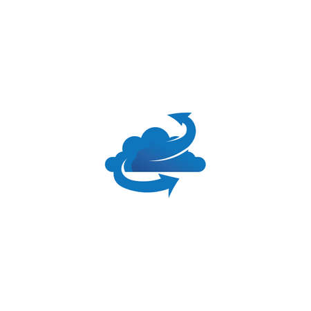Cloud servers data logo and symbols iconsのイラスト素材