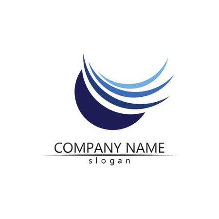 Water wave icon vector illustration design logoのイラスト素材