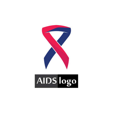 aids ribbon and world aids day vector design