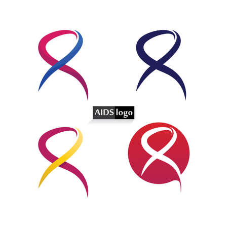 aids ribbon and world aids day vector designのイラスト素材