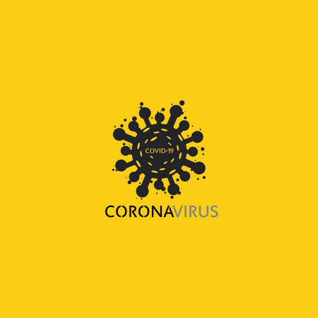 corona virus virus vector, infection bacteria icon and health care danger social distancing pandemic covid 19のイラスト素材