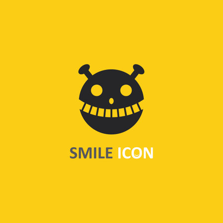 smile icon, smile, logo vector design happy emoticon Business, funny design and vector emoji happinessのイラスト素材