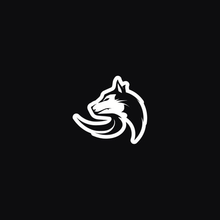 wolves logo, fox, wolf head, animal vector and logo design wild  roar dog illustration.のイラスト素材