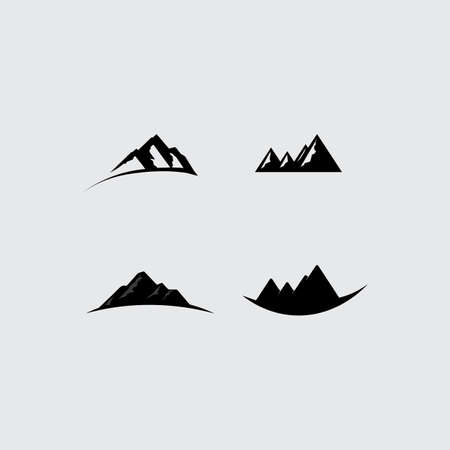 Mountain icon Template Vector illustration designのイラスト素材