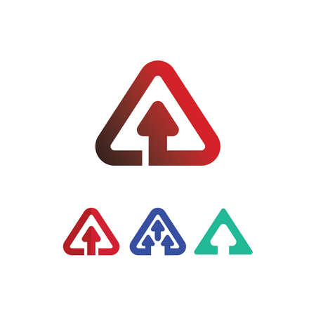 Arrow design vector for music, media, play, digital audio and speed, finance