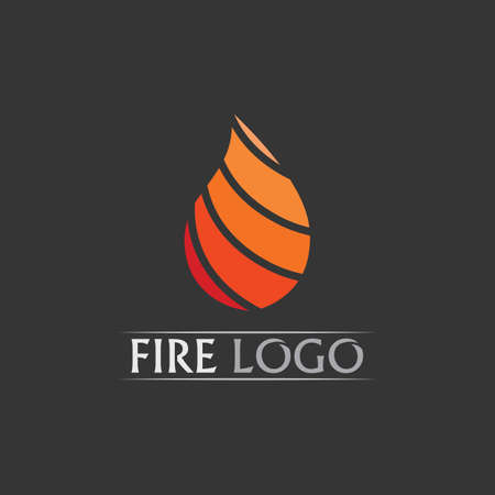 Fire flame vector illustration design template power, hot, icon, logo, light, devil, blaze, abstractのイラスト素材