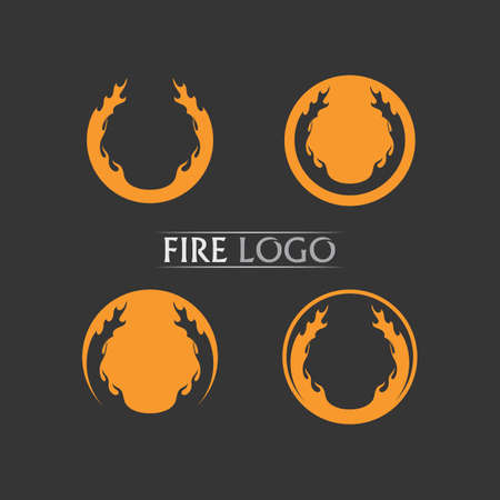 Fire flame vector illustration design template power, hot, icon, logo, light, devil, blaze, abstractのイラスト素材