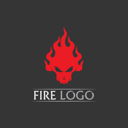 Fire flame vector illustration design template power, hot, icon, logo, light, devil, blaze, abstractのイラスト素材