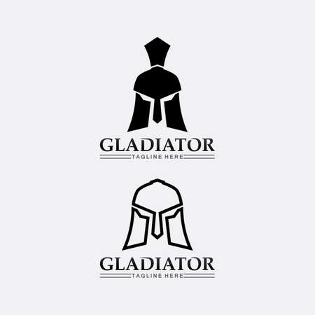 Spartan helmet template vector icon designのイラスト素材