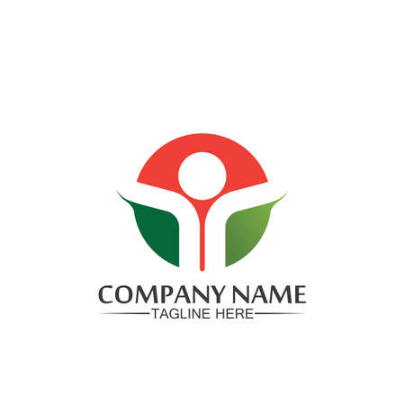 People logo, Team, Succes people work, Group and Community, Group Company and Business logo vector and design Care, Family icon Succes logoのイラスト素材