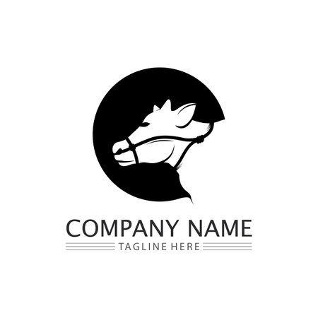 Bull buffalo head cow animal  mascot logo design vector for sport horn buffalo animal mammals head logo wild matadorのイラスト素材