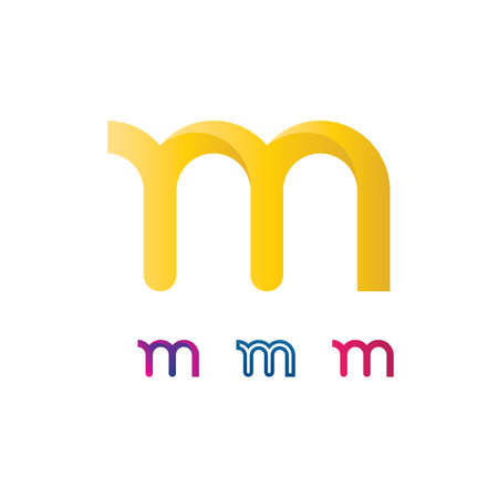 M Letter Logo Template vector illustration designのイラスト素材