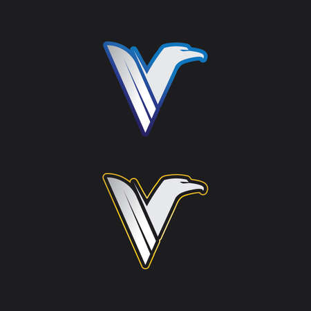 V Letter Logo Template vector icon illustration