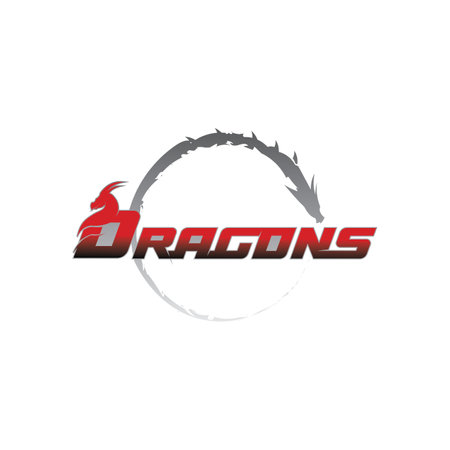 Dragon design logo vector icon illustration design logo template fantasy animalsのイラスト素材