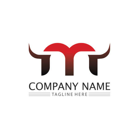 M Letter Logo Template vector illustration design logo for business and identityのイラスト素材
