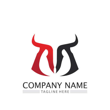 M Letter Logo Template vector illustration design logo for business and identityのイラスト素材