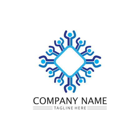 People Icon work group Vector illustration designのイラスト素材
