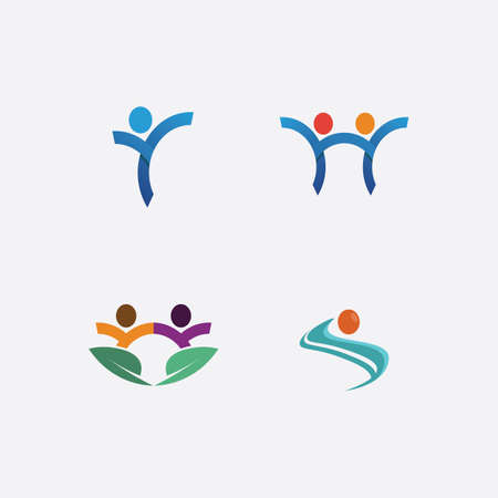 People vector and community Icon work group Vector illustration designのイラスト素材