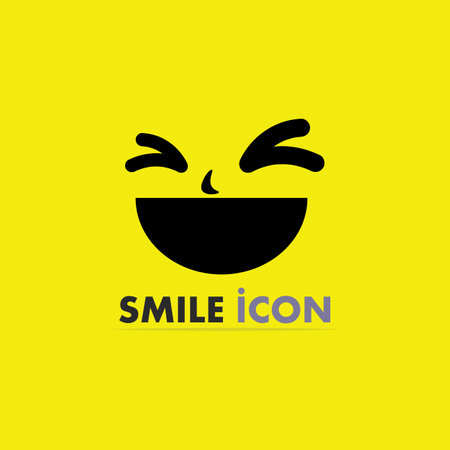 smile icon, smile,  vector design happy emoticon Business, funny design and vector emoji happinessのイラスト素材