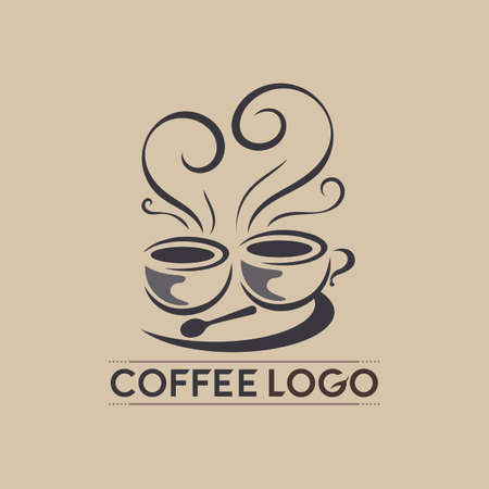 Coffee cup Logo Template vector icon designのイラスト素材