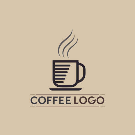 Coffee cup Logo Template vector icon designのイラスト素材
