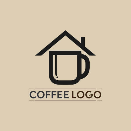 Coffee cup Logo hot drink coffe and tea icon  Template vector icon designのイラスト素材
