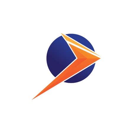 Faster Logo Template vector icon illustration designのイラスト素材