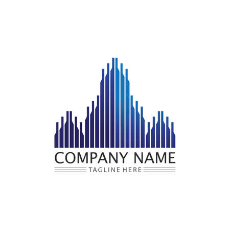 Logo type vector design business, company, identity, style icon logo creativeのイラスト素材