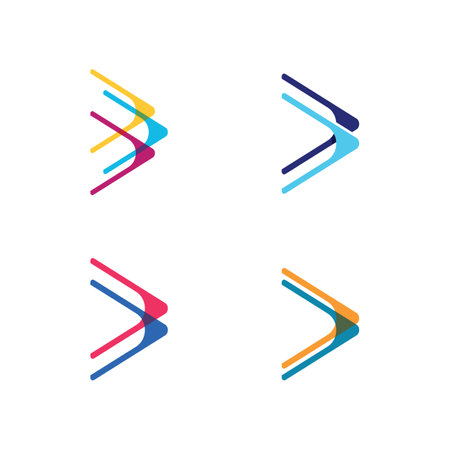 Arrow vector illustration icon Template designのイラスト素材