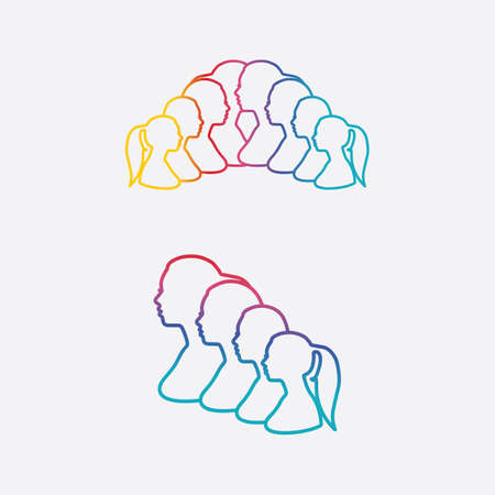 Break The Science Bias and International Women's Day banner design graphic, vector, Women of different ethnicities stand side by side together illustration #BreakTheBiasのイラスト素材