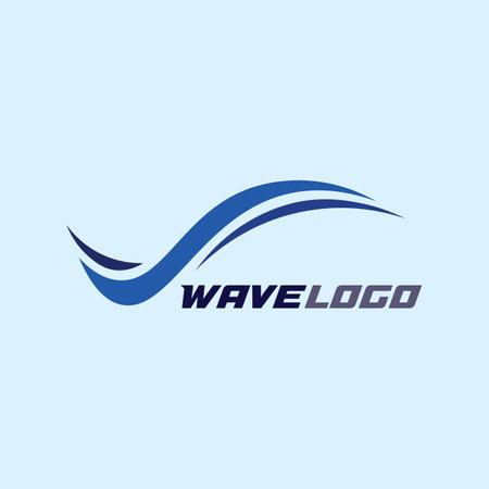 wave icon and water drop vector illustration design logo businessのイラスト素材
