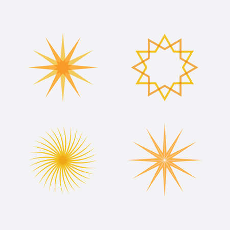 Sun and summer Vector illustration Icon Logo Template designのイラスト素材