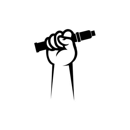 vape and vapor logo icon smoke vector and set design for vapers vaping device and lifestyle modern smokingのイラスト素材