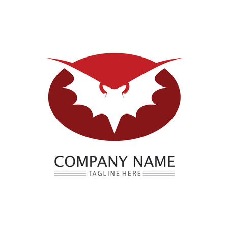 bat vector icon logo template illustration designのイラスト素材