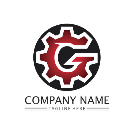 G Letter vector illustration icon Logo Template designのイラスト素材