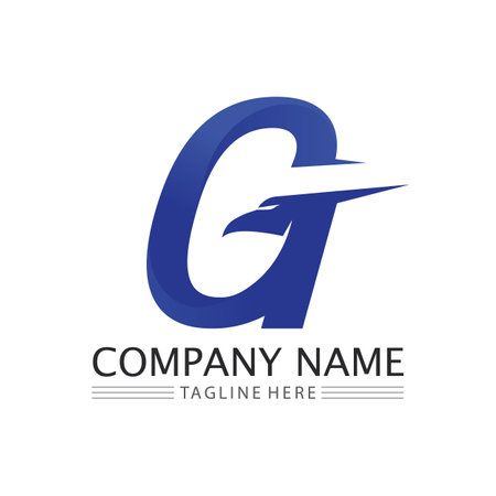 G Letter vector illustration icon Logo Template designのイラスト素材