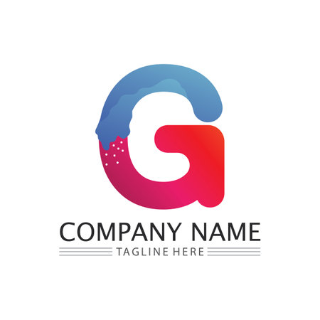 G Letter vector illustration icon Logo Template designのイラスト素材